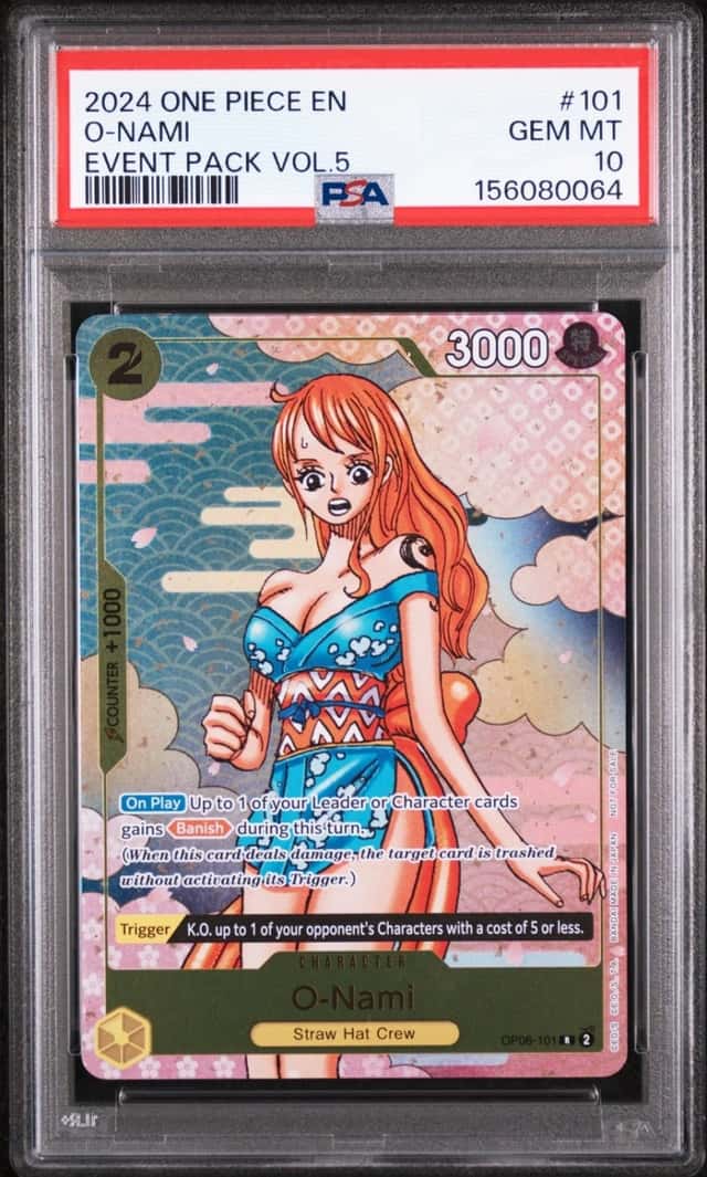 2024 ONE PIECE EVENT PACK VOL.5 #101 O-NAMI PSA 10