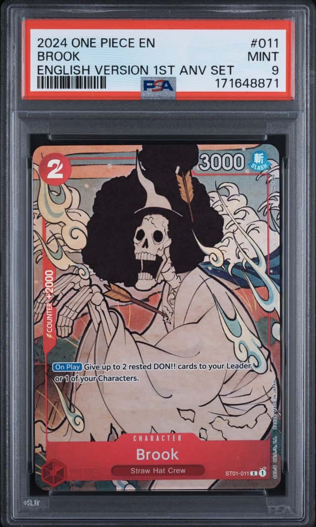 2024 One Piece EN Brooke English Version 1st Anniversary #ST01-011 PSA 9