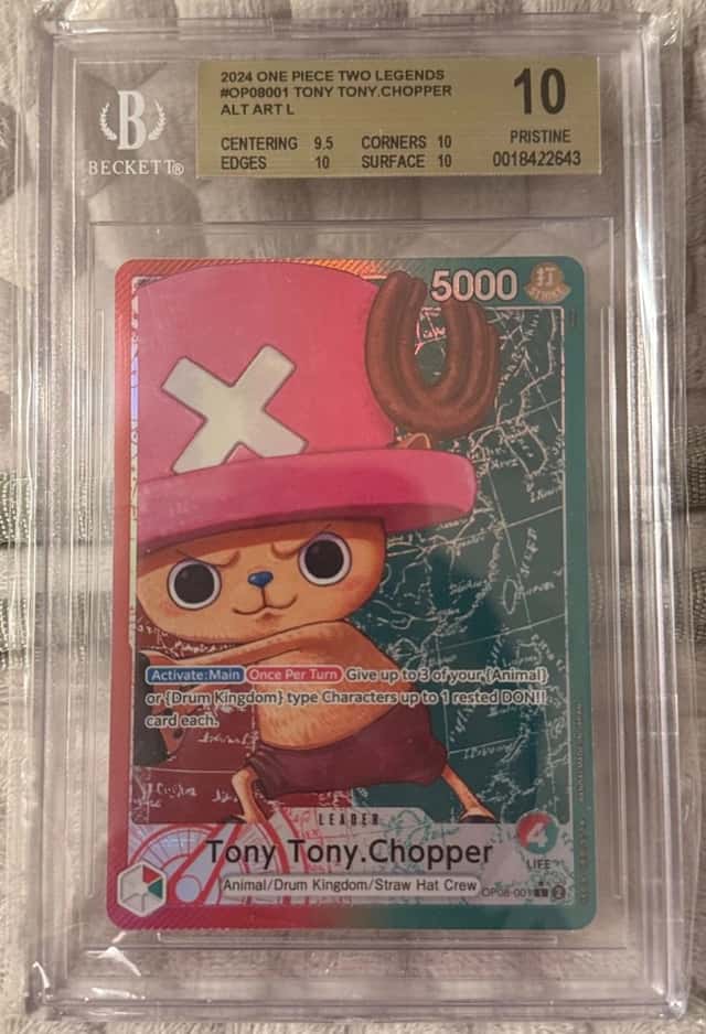 Tony Tony.Chopper (001) (Parallel) OP08-001 Two Legends Foil BGS 10
