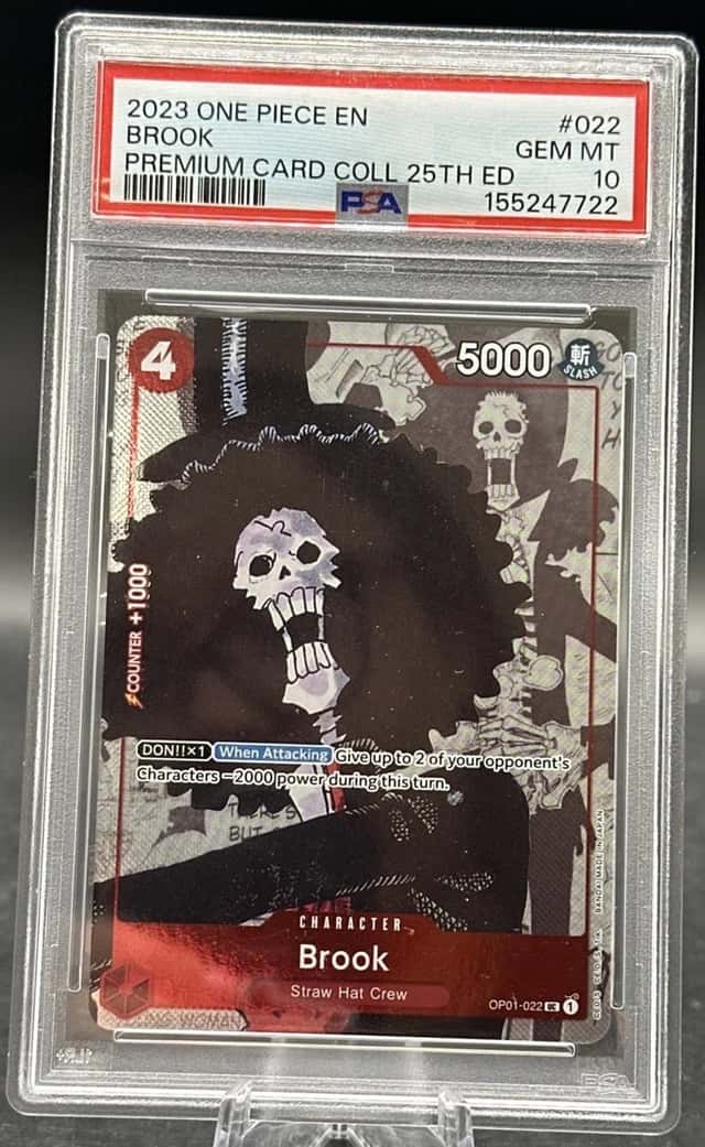 2023 One Piece Brook Premium Card Collection 25th Ed PSA 10