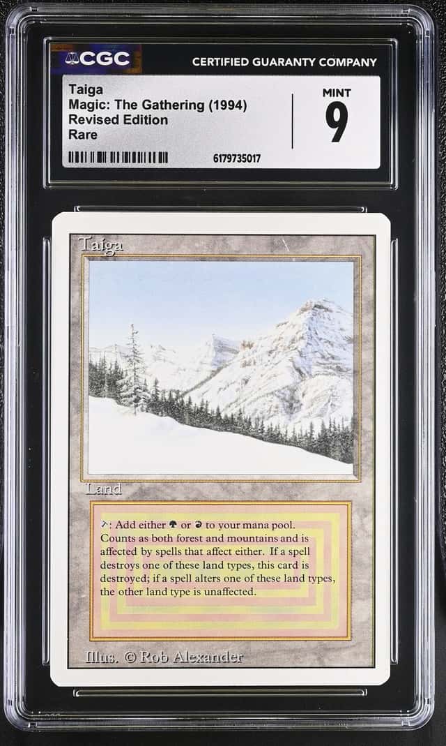 Magic: The Gathering Taiga Revised Edition CGC Trading...