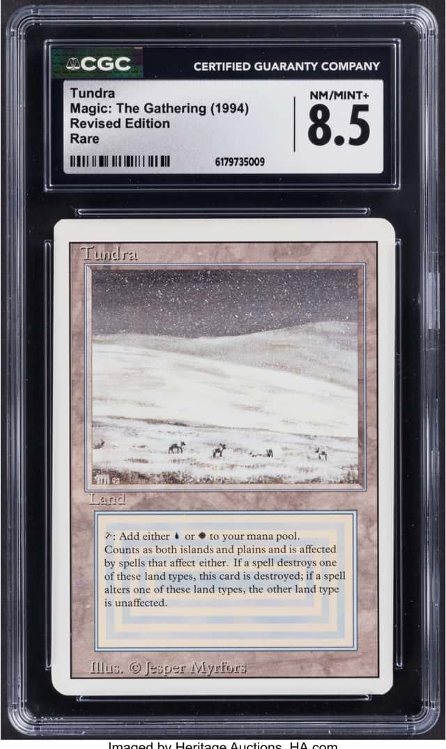 Magic: The Gathering Tundra Revised Edition CGC Trading...