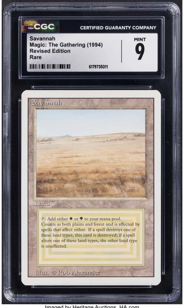 Magic: The Gathering Savannah Revised Edition CGC Trading...