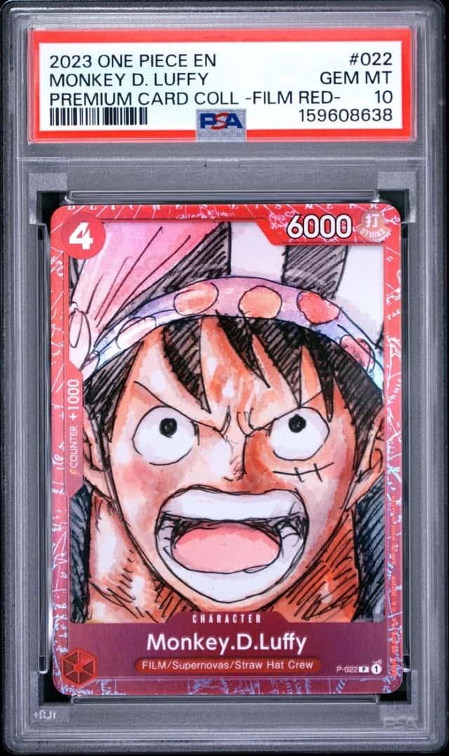 One Piece Monkey D Luffy Premium Card Coll Film Red P-022 PSA 10 Gem Mint