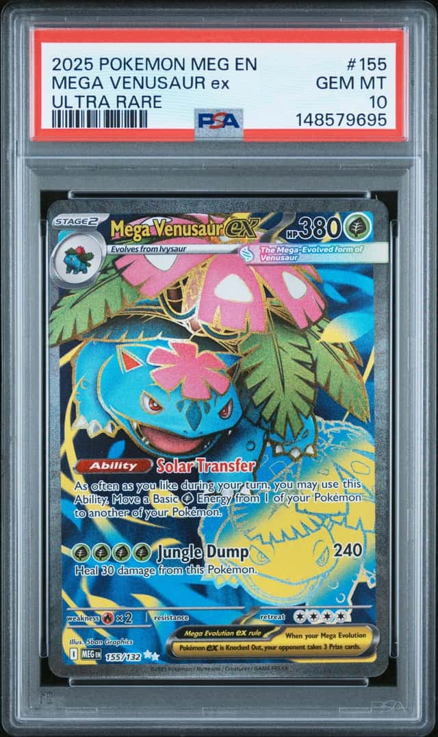 Mega Venusaur ex Meg Mega Evolution 155 Ultra Rare PSA 10 Pokemon