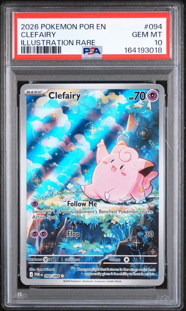 2026 POKEMON POR EN-PERFECT ORDER ILLUSTRATION RARE #094 CLEFAIRY PSA 10