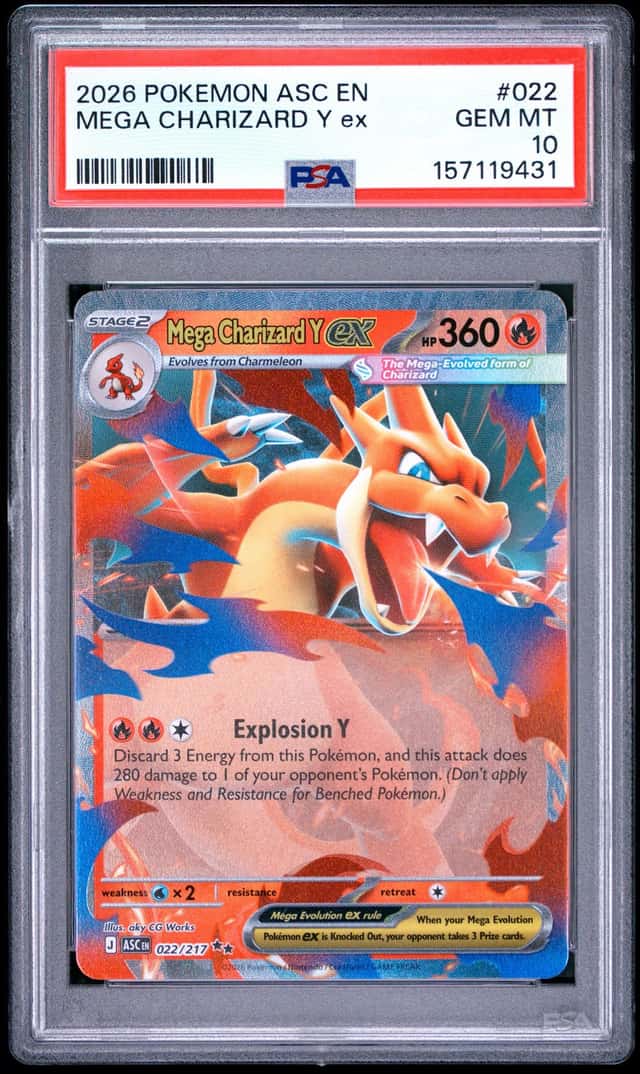 2026 POKEMON ASC EN-ASCENDED HEROES #022 MEGA CHARIZARD Y EX PSA 10