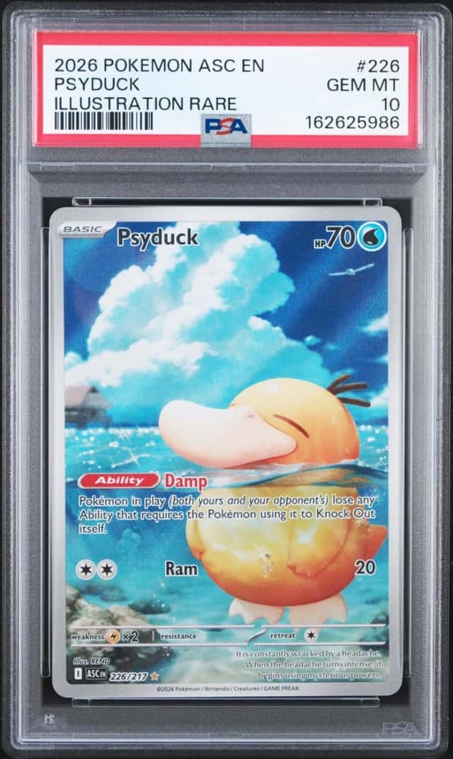 2026 POKEMON ASC EN-ASCENDED HEROES ILLUSTRATION RARE #226 PSYDUCK PSA 10