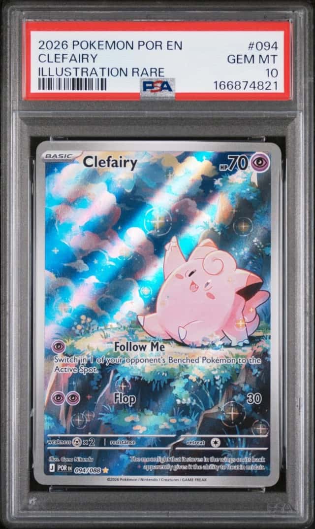 2026 POKEMON POR EN-PERFECT ORDER ILLUSTRATION RARE #094 CLEFAIRY PSA 10