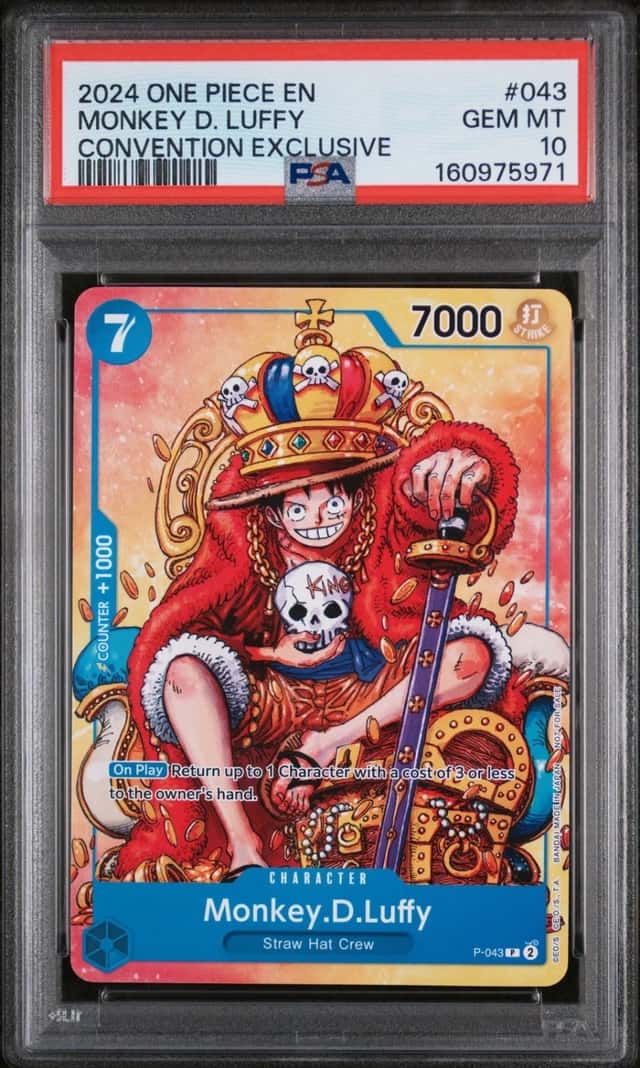2024 ONE PIECE PROMOS CONVENTION EXCLUSIVE #043 MONKEY D. LUFFY PSA 10