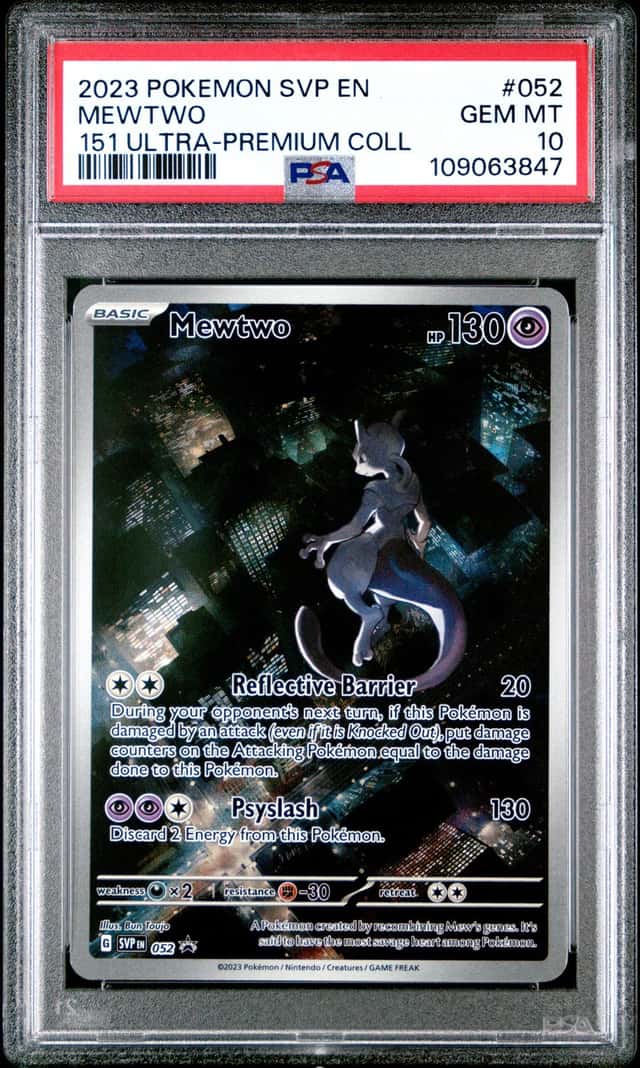 2023 Pokemon SVP 151 Ultra Premium Mewtwo PSA 10 #052
