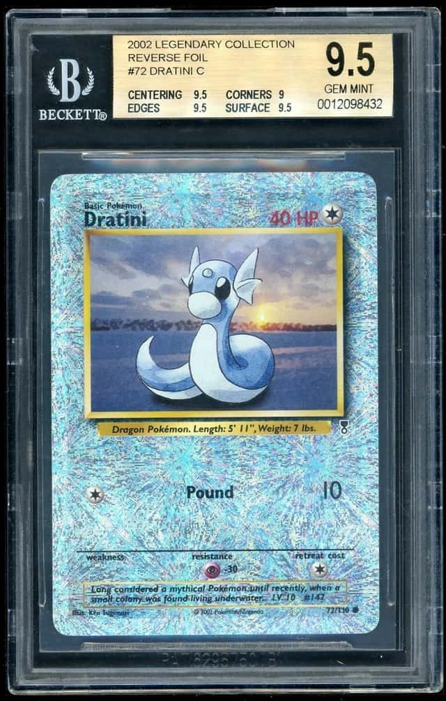 2002 Pokemon Dratini C Legendary Collection Reverse Foil BGS 9.5