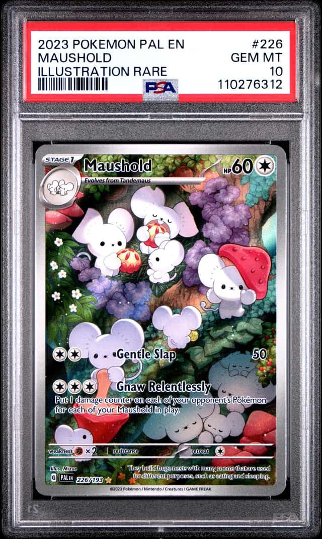 POKEMON MAUSHOLD 2023 PALDEA EVOLVED #226 ILLUSTRATION RARE PSA 10
