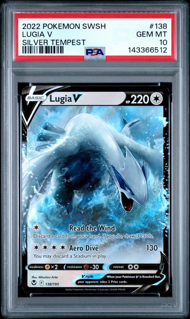 The Pokémon Company 2022 Silver Tempest Lugia V 138/195 Holo PSA 10