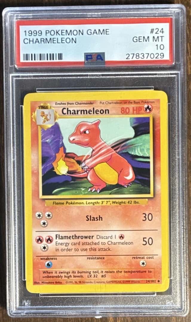 WOTC Charmeleon Base Set Unlimited 24/102 PSA 10