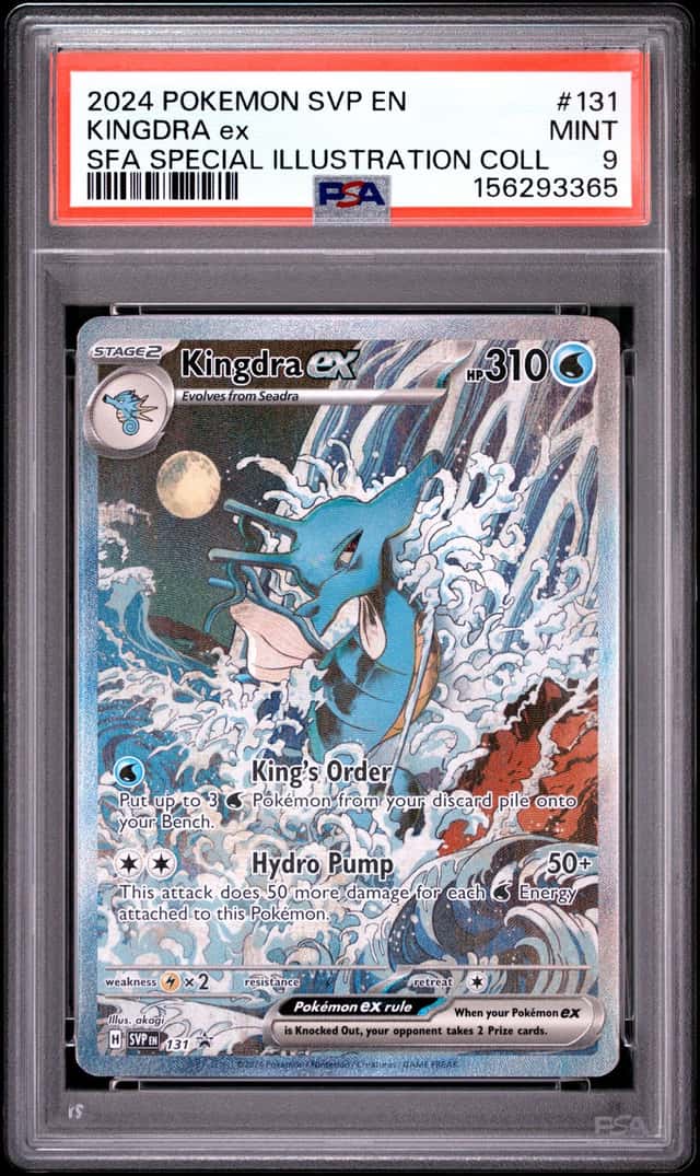 2024 POKEMON SVP EN-SV PROMO #131 KINGDRA ex SFA SPECIAL ILLUSTRATION COLL PSA 9