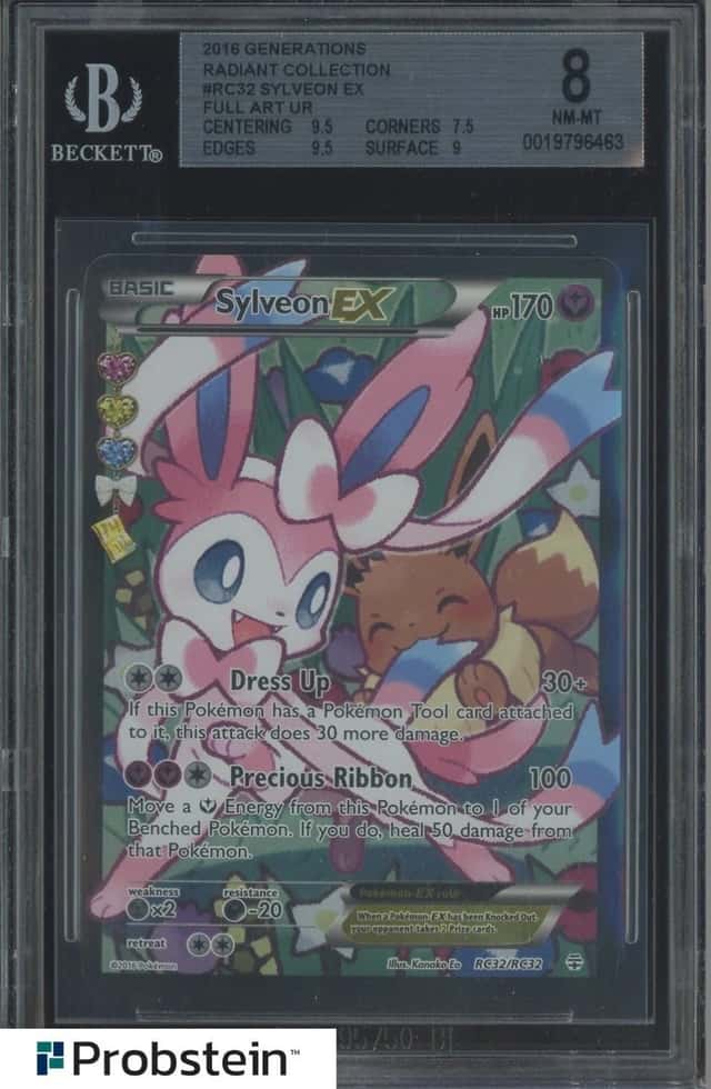 2016 Pokemon XY Generations Radiant Collection Sylveon EX FA UR RC32 BGS 8