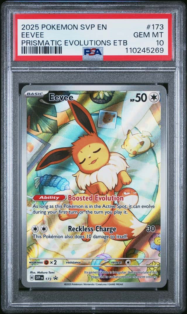 2025 Pokemon SV Black Star Promos Eevee #173 PSA 10 GEM MINT GEM MINT