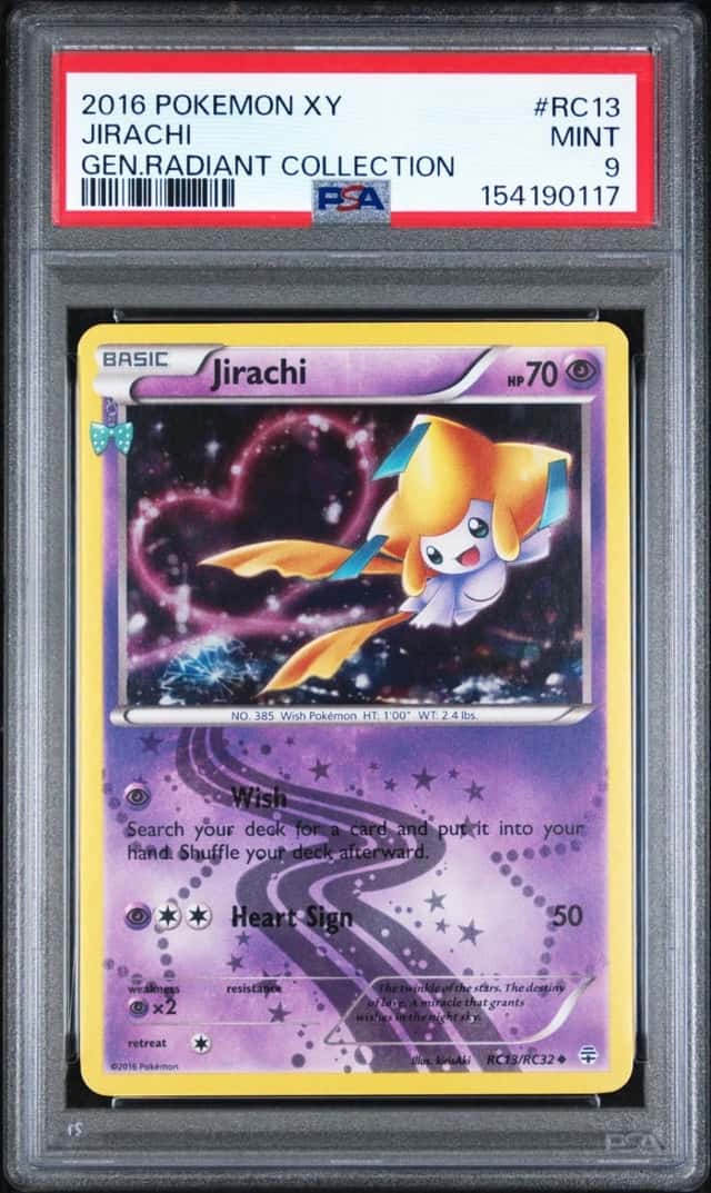 2016 POKEMON XY GENERATIONS RADIANT COLLECTION RC13 JIRACHI PSA 9