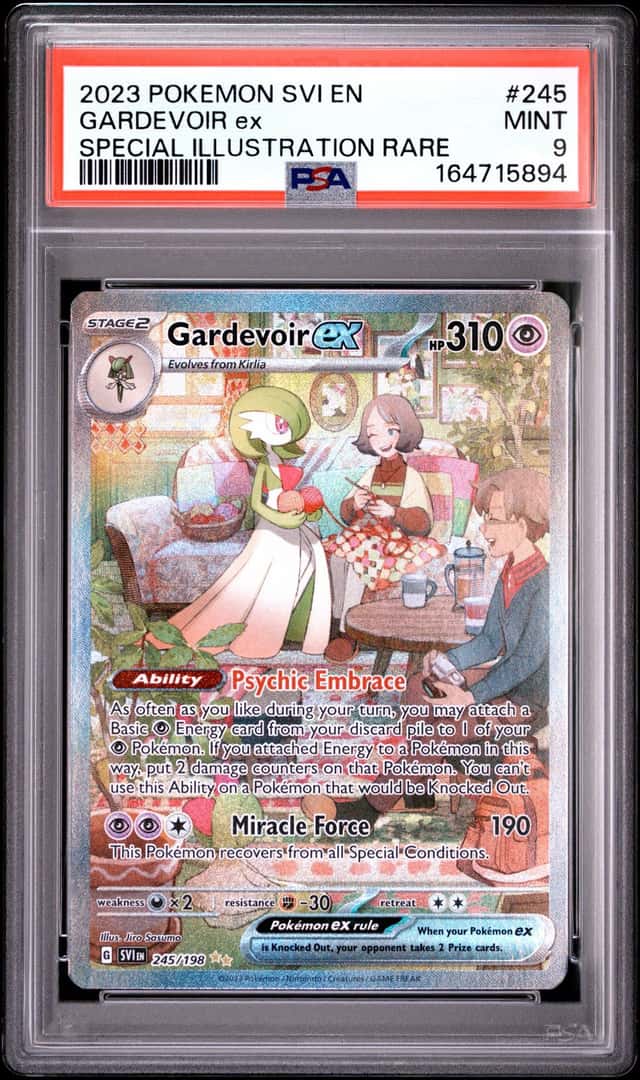 2023 POKEMON SCARLET & VIOLET SPECIAL ILLUSTRATION RARE #245 GARDEVOIR EX PSA 9