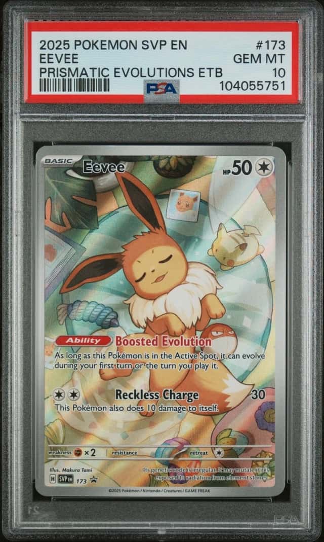 Pokemon Eevee Sv Black Star Promo 173/131 Prismatic Evolutions ETB PSA 10