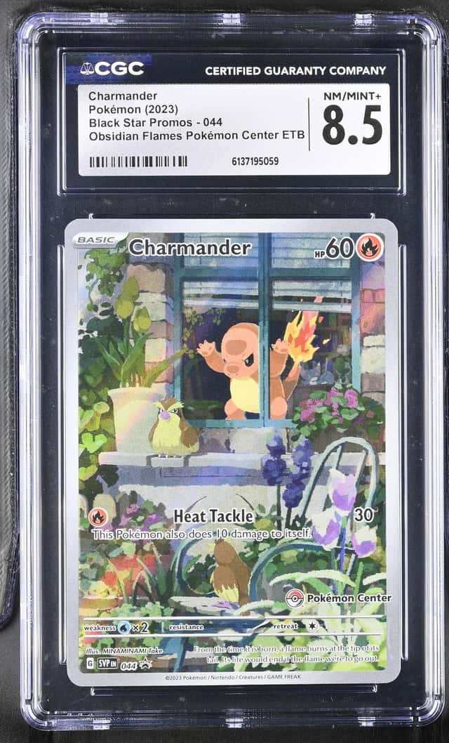 Pokémon TCG Charmander Obsidian Flames Pokemon Center Promo #044 CGC 8.5