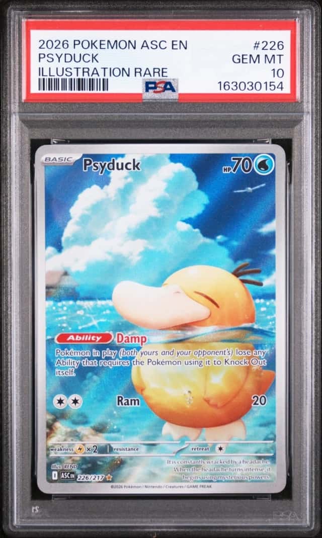 2026 POKEMON ASC EN-ASCENDED HEROES ILLUSTRATION RARE #226 PSYDUCK PSA 10