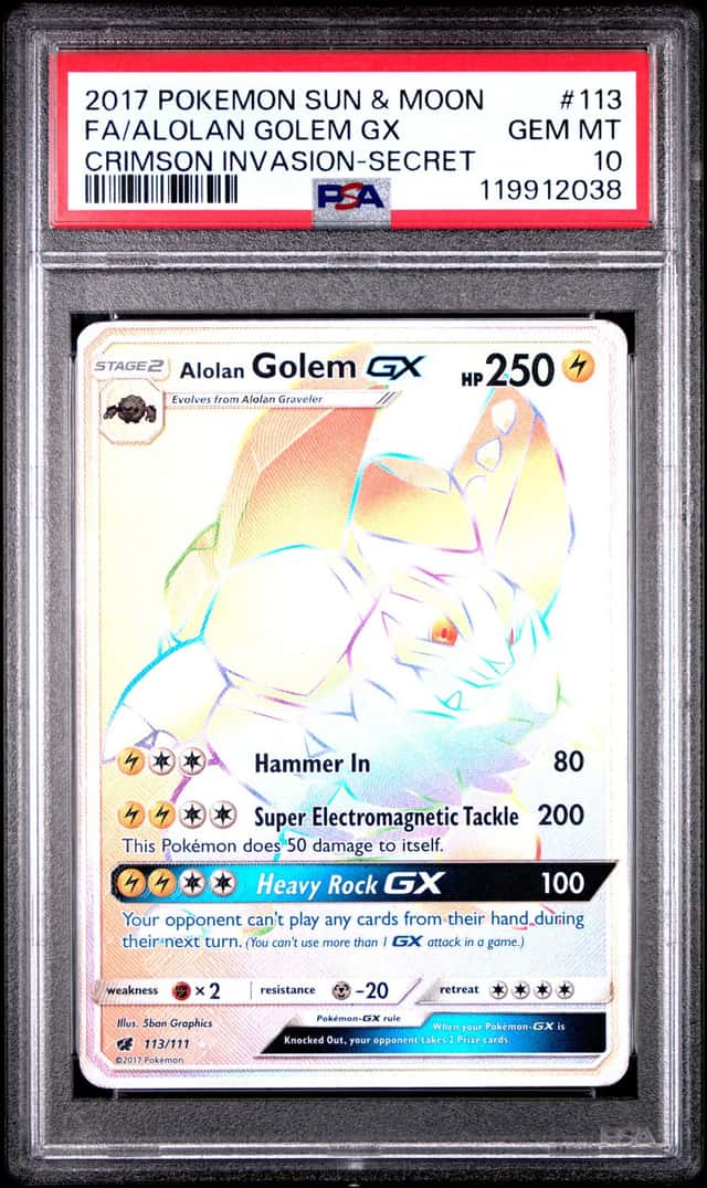 Alolan Golem GX