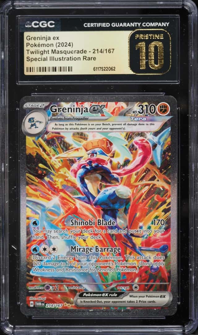 2024 Pokemon Scarlet & Violet Twilight Masquerade SIR Greninja Ex #214 CGC 10 PRISTINE