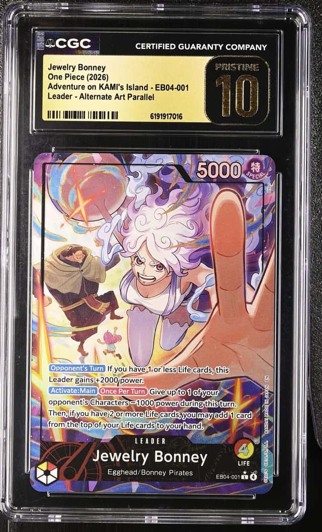 2026 One Piece Adventure On KAMI's Island Alt Art Jewelry Bonney #EB04-001 CGC 10 PRISTINE