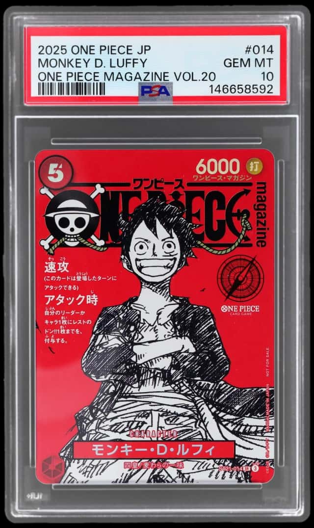 2025 One Piece Promo Japanese Magazine Volume 20 Monkey D. Luffy #ST21014