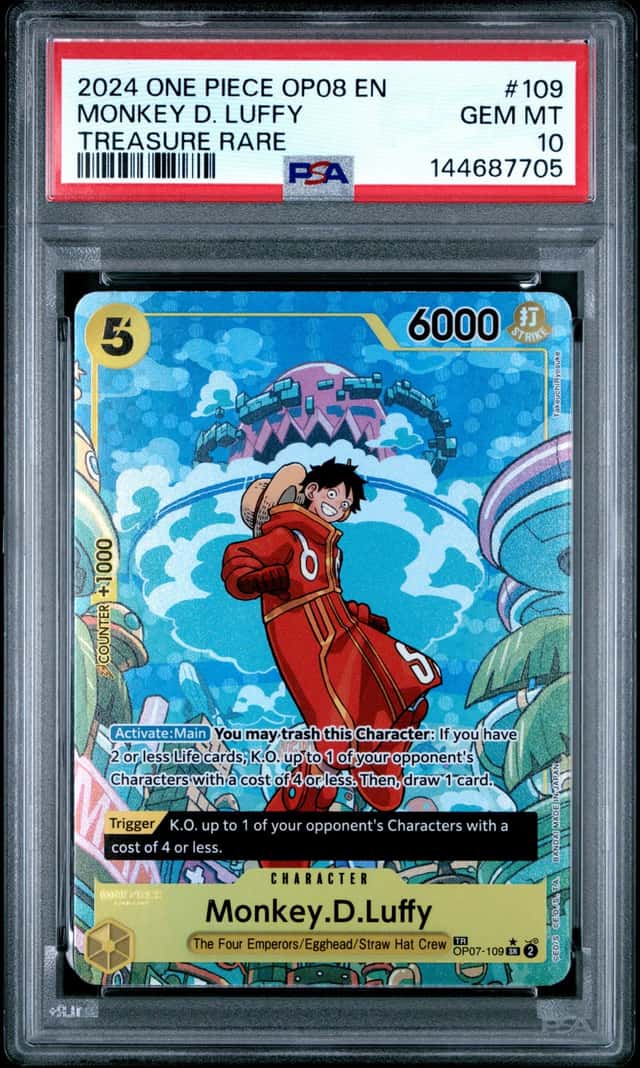 2024 One Piece Two Legends Treasure Rare Monkey D Luffy #OP07109