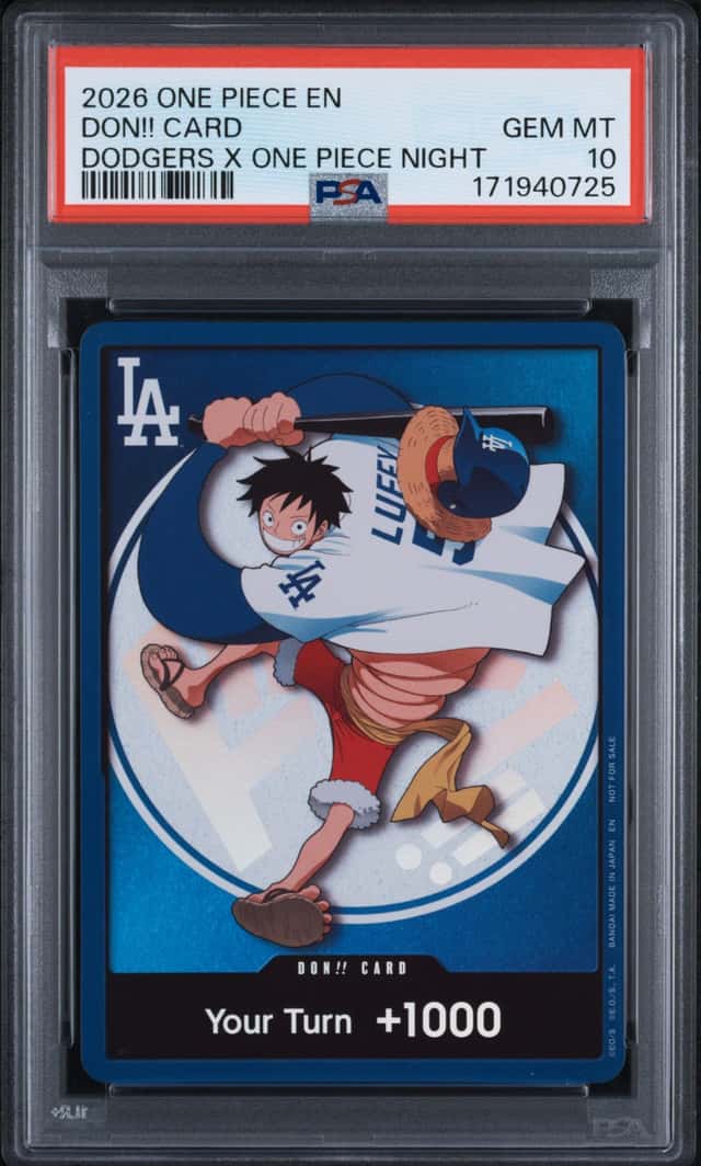 2026 One Piece Promo Dodgers X One Piece Night Don Card