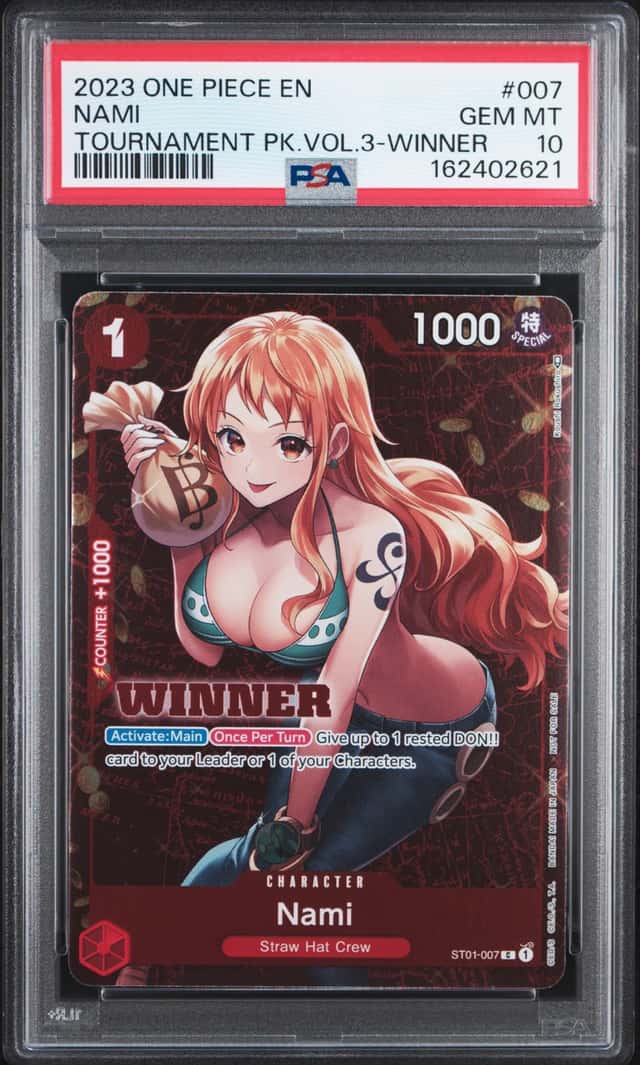 2023 One Piece Championship Celebration Pack Nami Promo #ST01-007 PSA 10