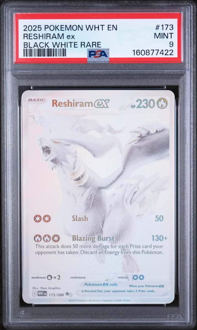 Pokémon TCG Reshiram EX Black White Rare White Flare