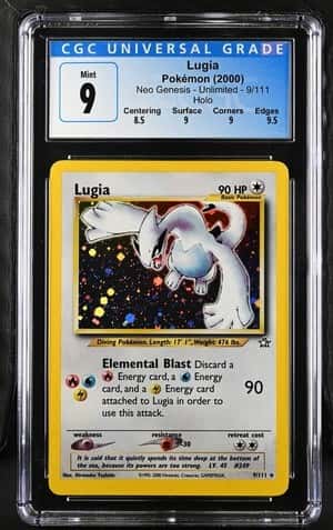 Pokémon Lugia 2000 Neo Genesis #9/111 Holo CGC 9