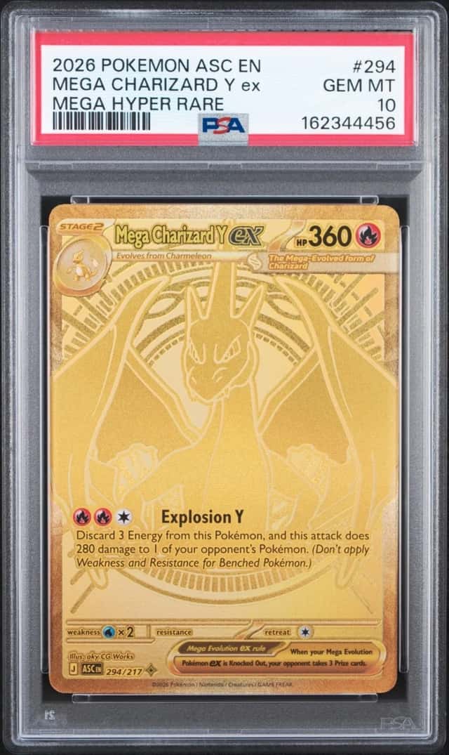 2026 POKEMON ASC EN-ASCENDED HEROES MEGA HYPER RARE MEGA CHARIZARD Y EX PSA 10