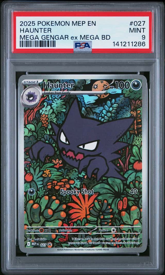 Pokemon 2025 Haunter 027 Mega Gengar ex Mega BD PSA 9