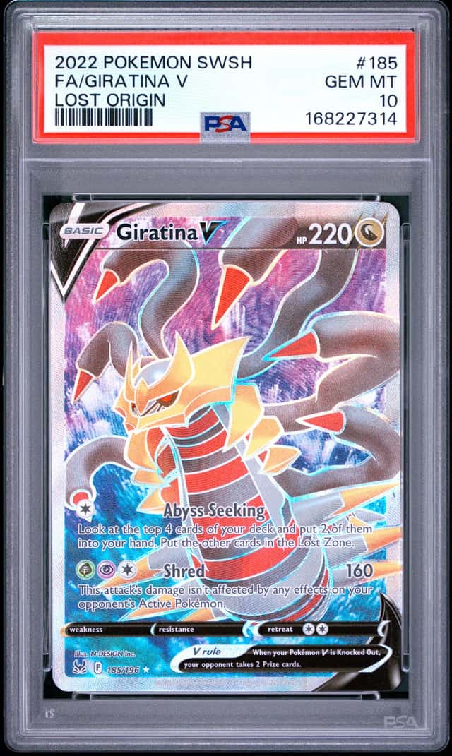 Pokemon 2022 Giratina V 185/196 Full Art Lost Origin GEM MINT PSA 10