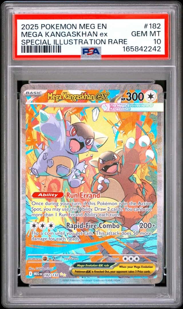 2025 POKEMON MEGA EVOLUTION SPECIAL ILLUSTRATION RARE MEGA KANGASKHAN EX PSA 10