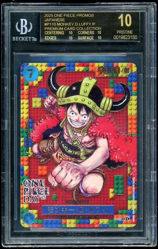 2025 One Piece Monkey.D.Luffy PCC ONE PIECE DAY '25 JP Promos BGS 10 Black Label