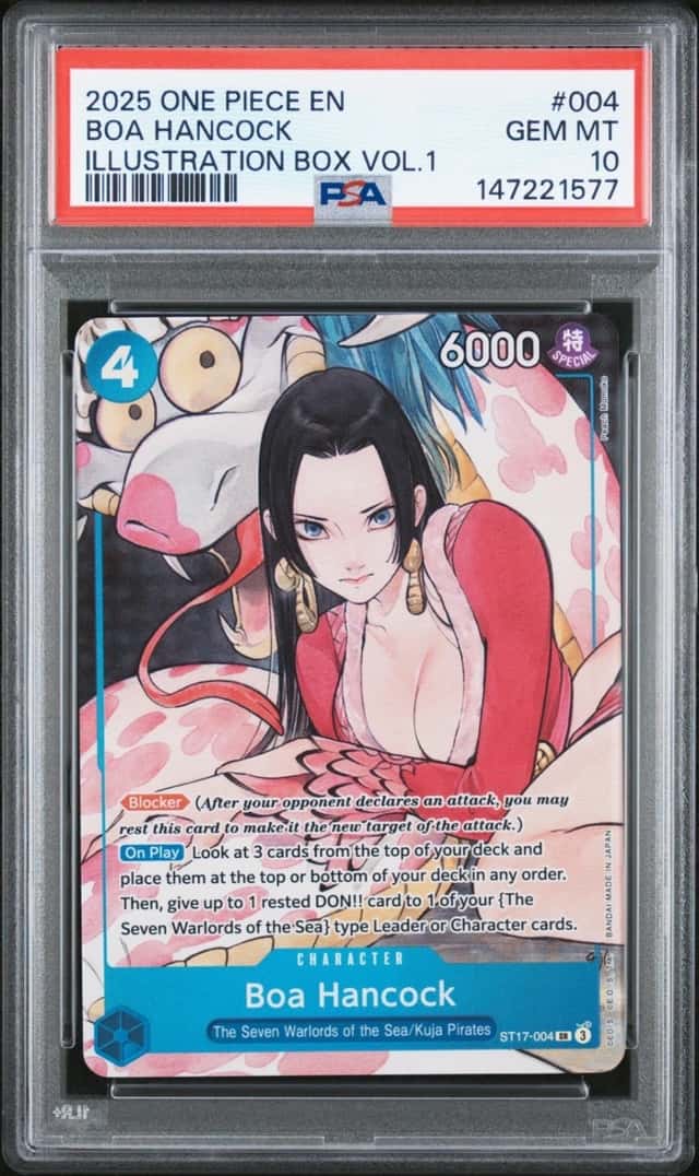 Boa Hancock One Piece Illustration Box Vol 1 ST17-004 English Gem Mint PSA 10