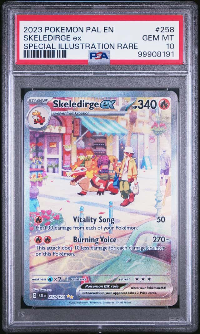 2023 Pokemon SV Paldea Skeledirge ex Special Illustration Rare #258/193 PSA 10
