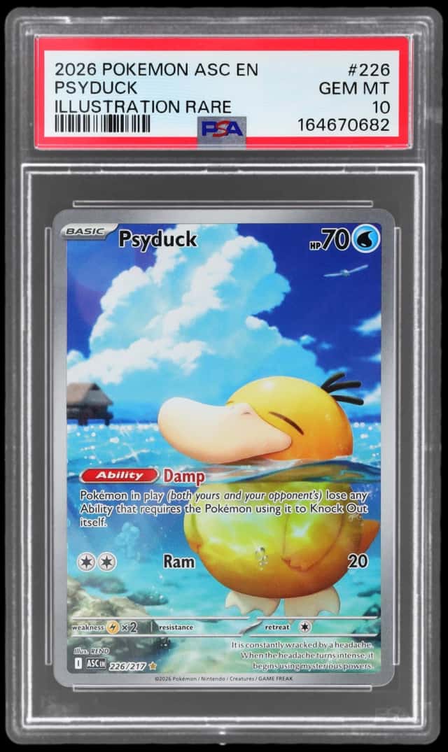 2026 Pokemon Mega Evolution Ascended Heroes Illustration Rare Psyduck #226