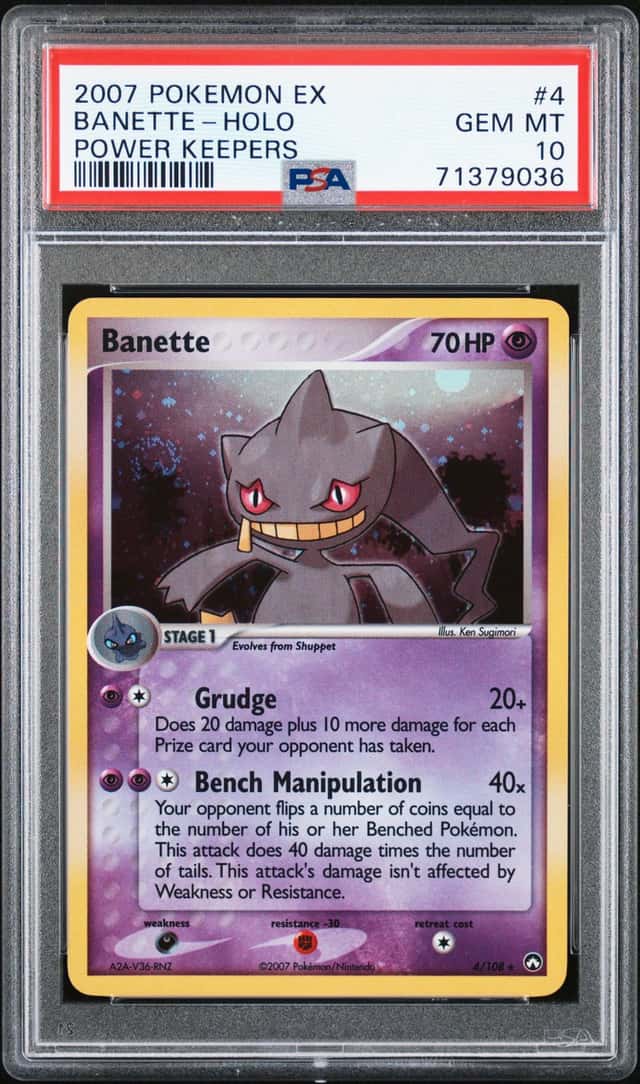 2007 Pokemon EX Power Keepers Holo #4 Banette - PSA GEM MT 10