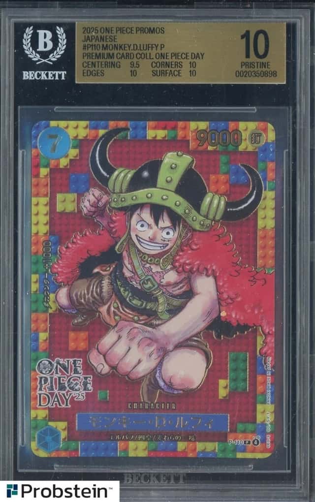 2025 One Piece Promos JPN P110 Monkey D. Luffy Premium Card Coll BGS 10 PRISTINE