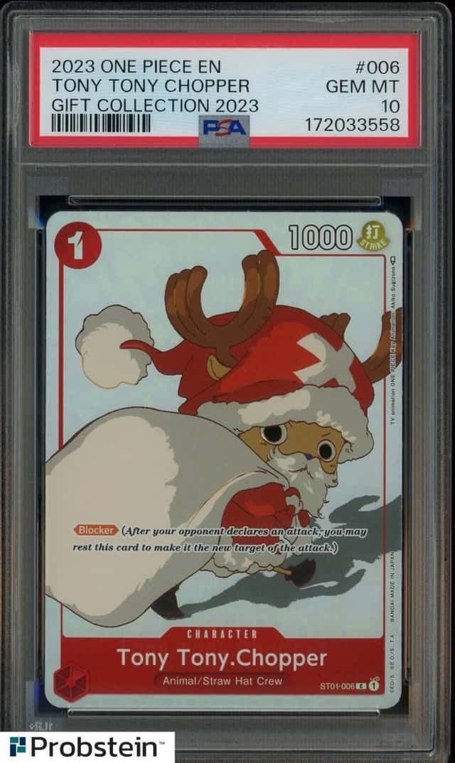 2023 One Piece EN Gift Collection #006 Tony Tony Chopper PSA 10 GEM MINT