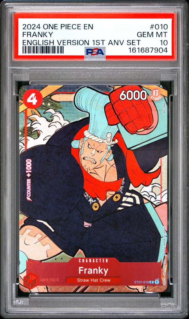 One Piece TCG 1st Anniversary English Franky ST01-010 PSA 10