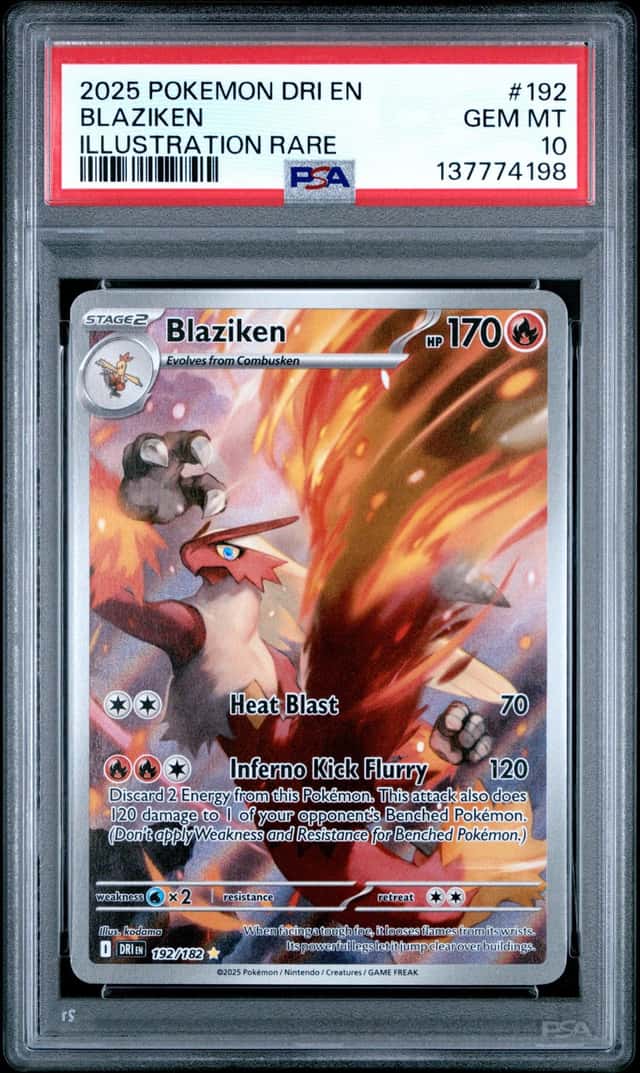 Pokemon TCG Blaziken 192/182 PSA 10