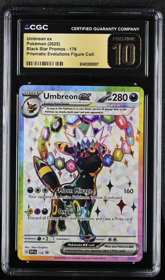 Pokemon Co Umbreon ex 176 Prismatic Evolutions Black Star Promo Holo CGC 10 2025
